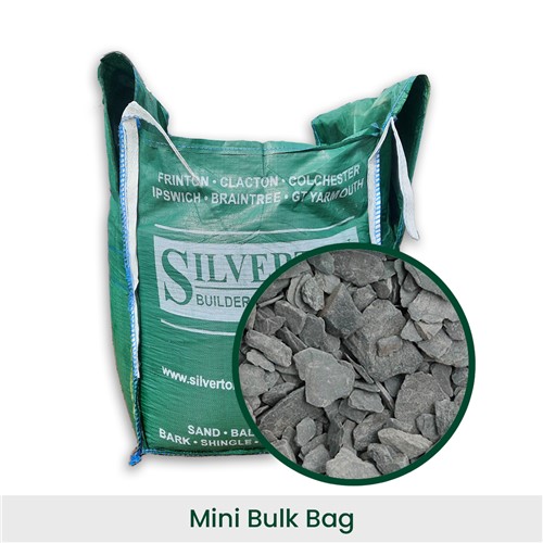 Mini-Bulk Bag - Green Slate Chippings 20mm