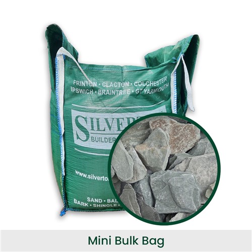 Mini-Bulk Bag - Green Slate Chippings 40mm