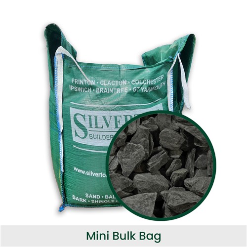 Mini-Bulk Bag - Charcoal Slate Chippings 40mm