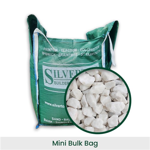 Mini-Bulk Bag - Polar White Chippings 20mm