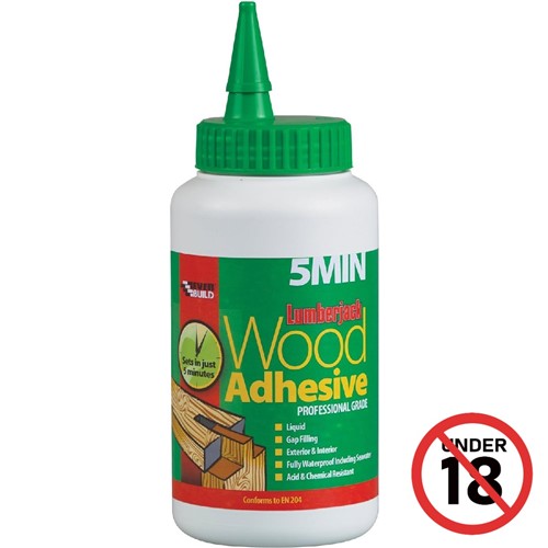 5 Minute Polyurethane Wood Adhesive 750g Bottle