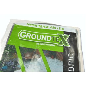 Groundtex Geotextile - Black Woven Fabric - 4.5m x 11m