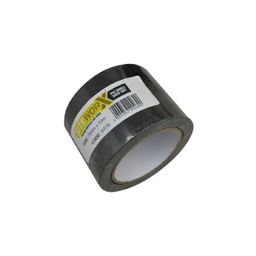 Siteworx - PVC Single Sided Tape - 75mm x 33m