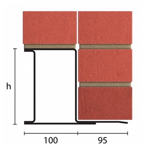 Catnic Exterior Solid Wall Lintel CN71A - 2400mm