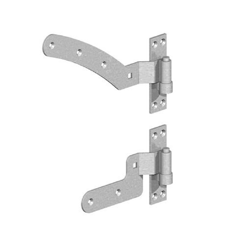 Gatemate 12" Curved Rail Hinge Kit - Right Handed -  Galvanised