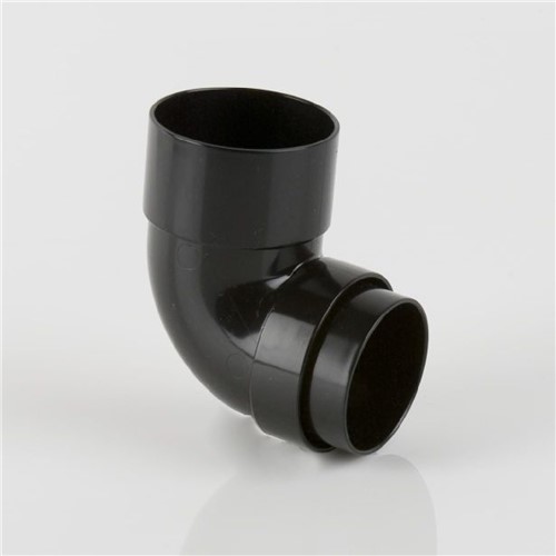 Round Downpipe 92.5° 68mm Bend - Black