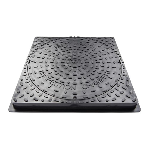 B6260  450mm Diameter Square Secured Plastic Cover (Driveway)