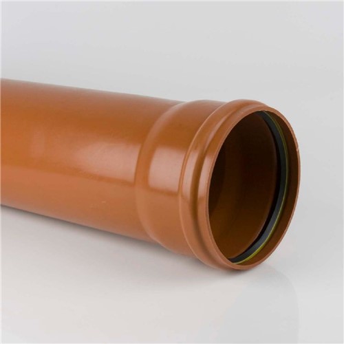 110mm x 3m Single Socket Pipe