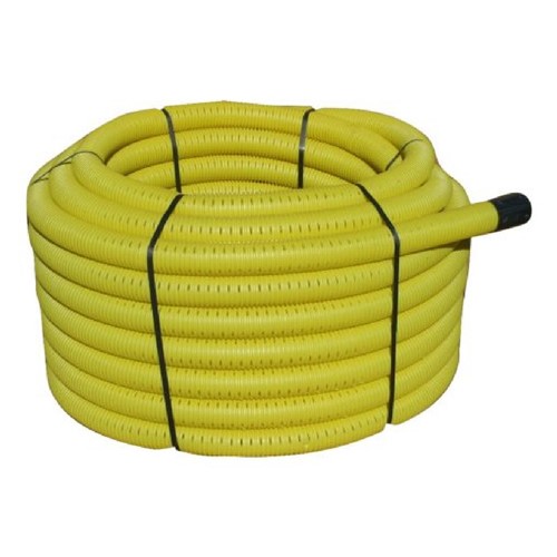 SWDr 60mm x 50m Coil Yellow Gas Duct BS4962