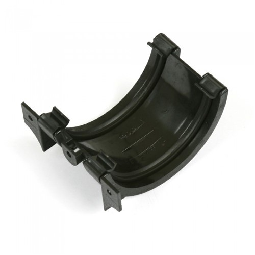 Roundstyle Gutter 112mm Union Bracket - Black