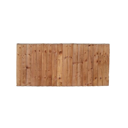 Closeboard Fence Panel 6' X 3' (Heavy Duty With 3 Backing Rails)