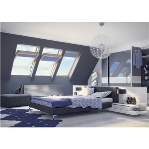 Fakro FTW-V P2 06 White Acrylic Coated Centre Pivot Window 78 x 118