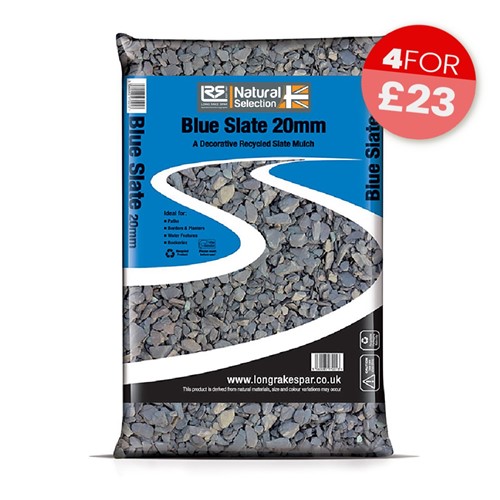 20mm Blue Slate Chippings - Small Bag