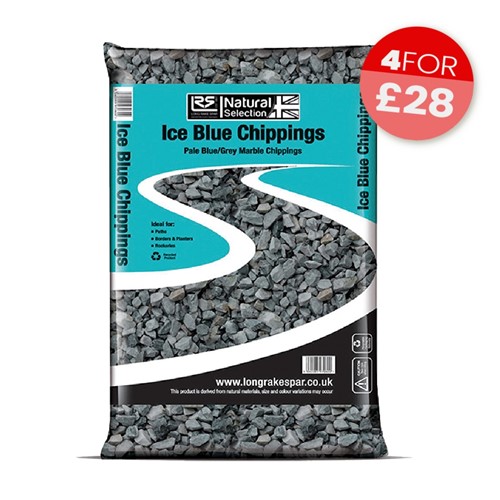 20mm Ice Blue Chippings - Small Bag