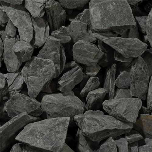 Bulk Bag - Charcoal Slate Chippings 40mm