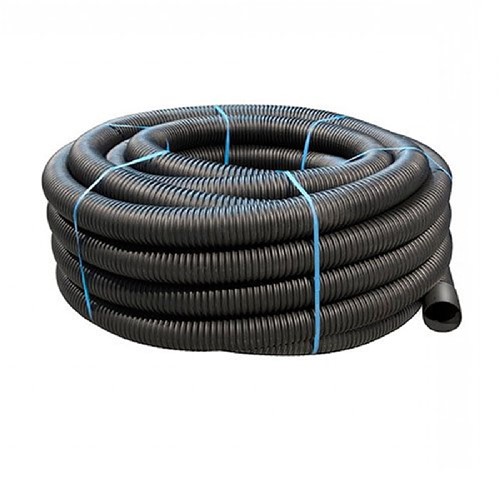 SWDr 160mm x 50m Land Drain Coil Black Perforated