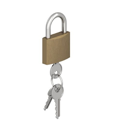 Gatemate Brass Padlock 2" 50mm Chrome Shackle