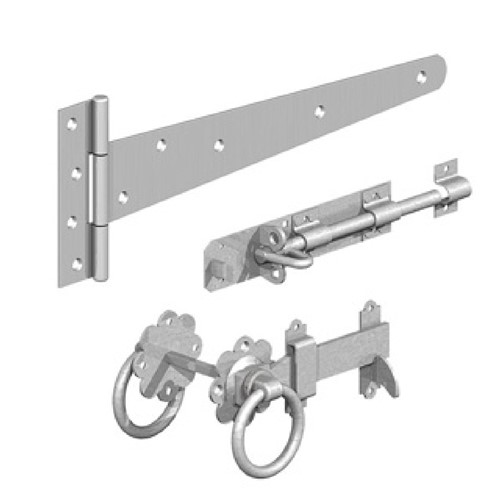 Gatemate Side Gate Kit - Ring Latch Pack - Galvanised