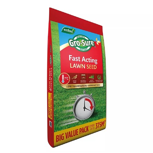 Gro-sure Fast Acting Lawn Seed - 375m²