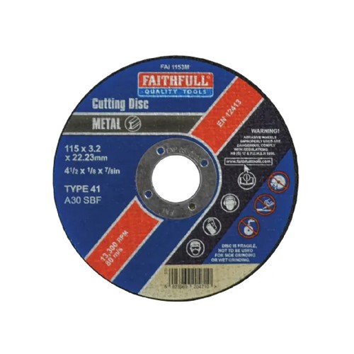 Metal Cutting Disc 4½ " - Faithfull