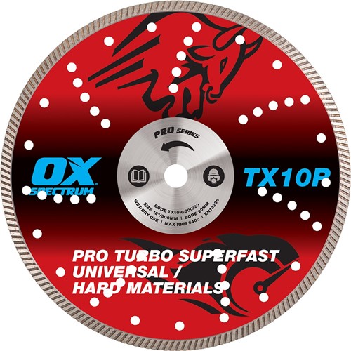 TX10R-300/20 OX Spectrum Superior Multi Steel Diamond Blade - 300mm