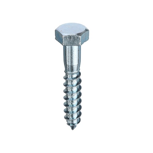 6.0 x 75mm Hex Coach Screw BZP