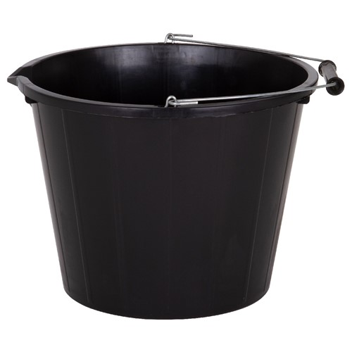 Everyday Black Bucket - 3 Gallon/ 15 Litres