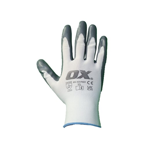 Ox Nitrile Flex Gloves - Size 9/L