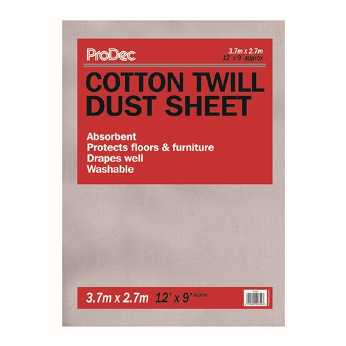 Cotton Dust Sheet 9ft x 12ft