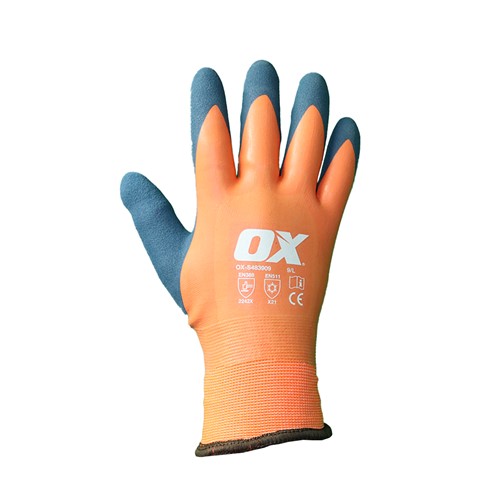 Ox Foam Latex Thermal Gloves - Size 9/L