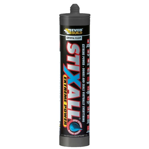 Stixall Building Adhesive & Sealant 80ml - Crystal Clear