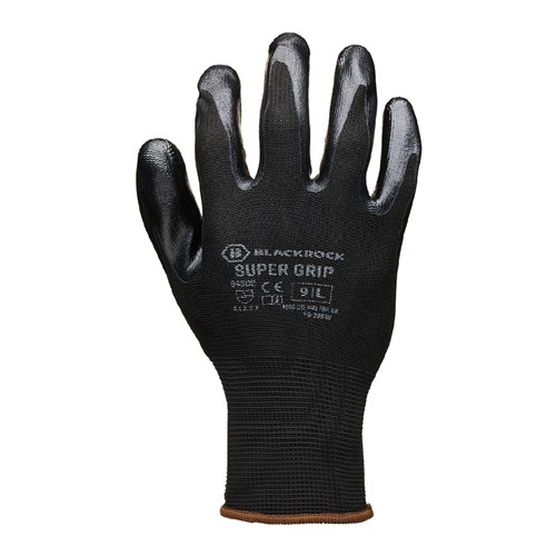 Blackrock Lightweight Nitrile Super Grip Gloves - Size 10/XL