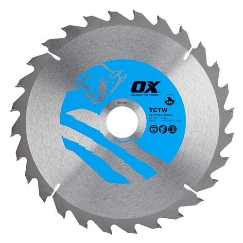 OX-TCTW- 2163028 - OX Wood Cutting Blade - Coarse - 216mm