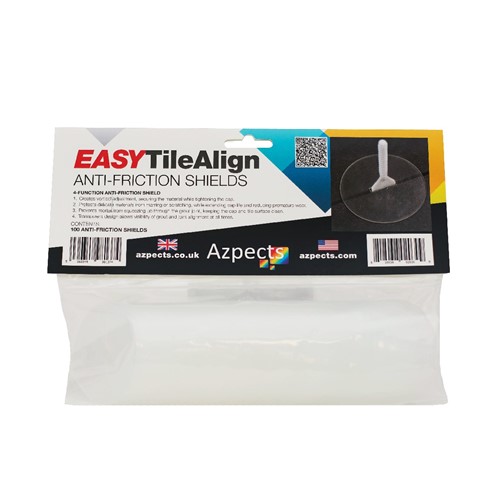 Azpect Tile Align Clear Anti-Friction Shields (100 Pack)