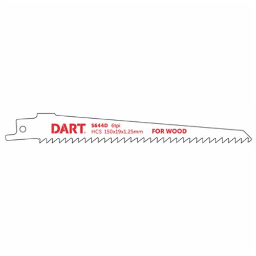 Dart S644D Wood Cutting Reciprocating Blade - 5 Pk