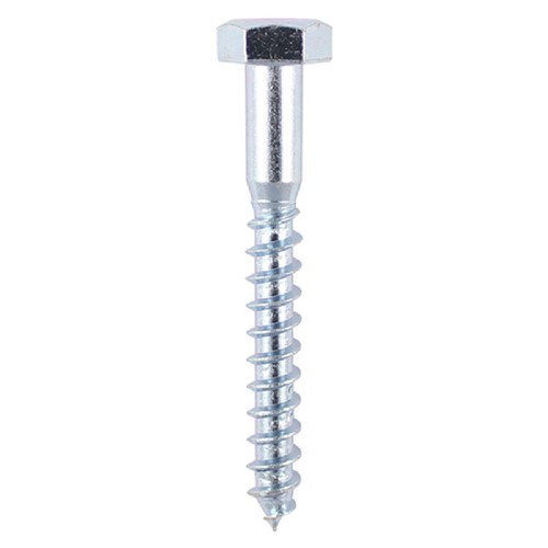 8.0 x 50mm Hex Coach Screw BZP