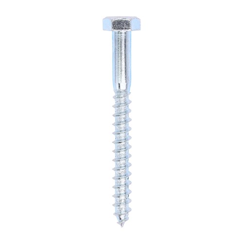 10.0 x 100mm Hex Coach Screw BZP