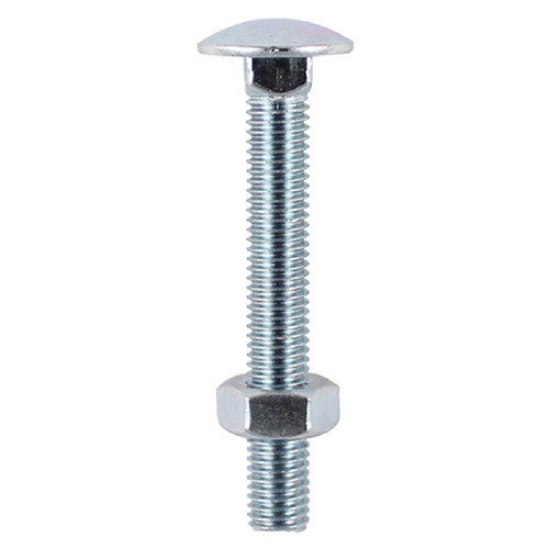 Timco Carriage Bolt & Hex Nut M6 x 25mm