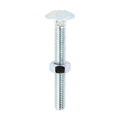 Timco Carriage Bolt & Hex Nut M6 x 50mm