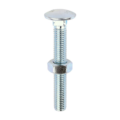 Timco Carriage Bolt & Hex Nut M10 x 75mm