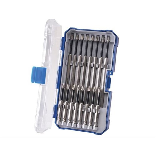 FaithFull Long Impact Bit Set In Case - 16 Piece