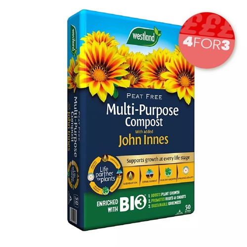 Westland Multi Purpose Compost With Added John Innes - Peat Free - 50L