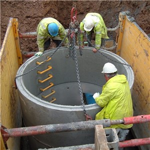 Tracey Concrete Chamber Ring 900mm Diameter x 750mm Deep Inc Steps